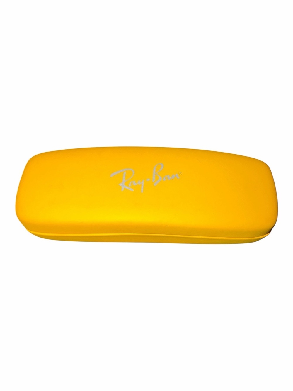 Ray-Ban Yellow Hard Eyewear Case with Logo